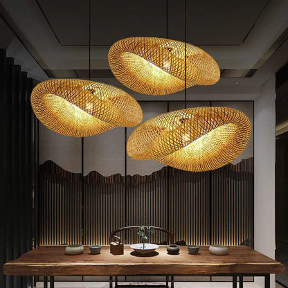 BambuLux – Handwoven Bamboo Pendant Light