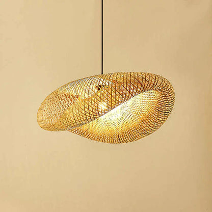 BambuLux – Handwoven Bamboo Pendant Light