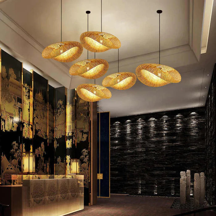 BambuLux – Handwoven Bamboo Pendant Light