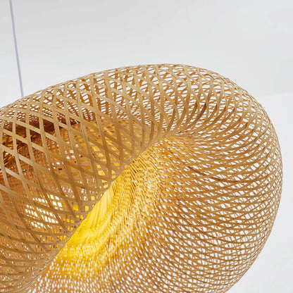 BambuLux – Handwoven Bamboo Pendant Light