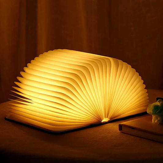 LumoBook – LED Folding Book Lamp with Warm Ambient Light