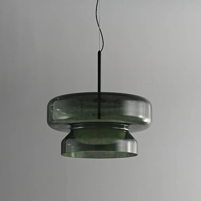 AeroVell – Modern Glass Pendant Light with LED Glow