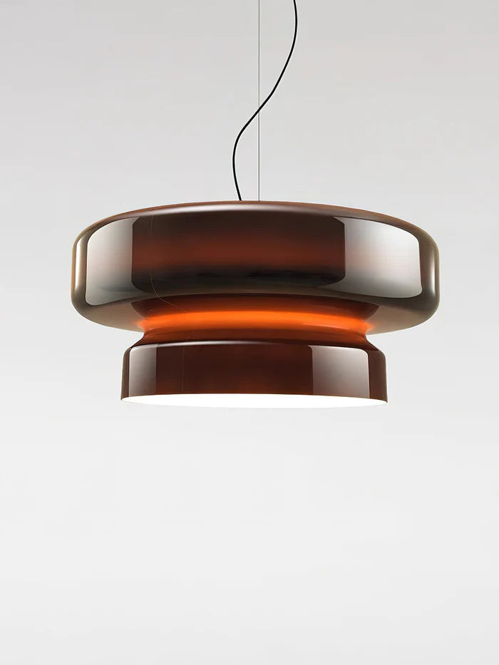 AeroVell – Modern Glass Pendant Light with LED Glow