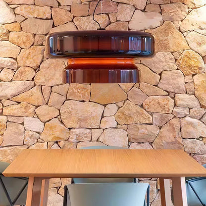 AeroVell – Modern Glass Pendant Light with LED Glow