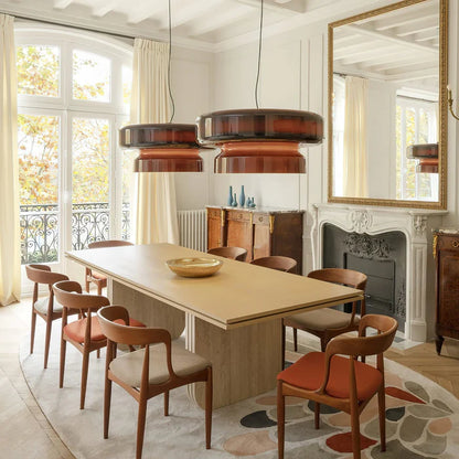 AeroVell – Modern Glass Pendant Light with LED Glow