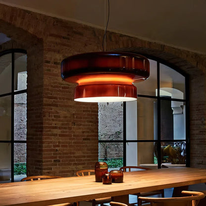 AeroVell – Modern Glass Pendant Light with LED Glow