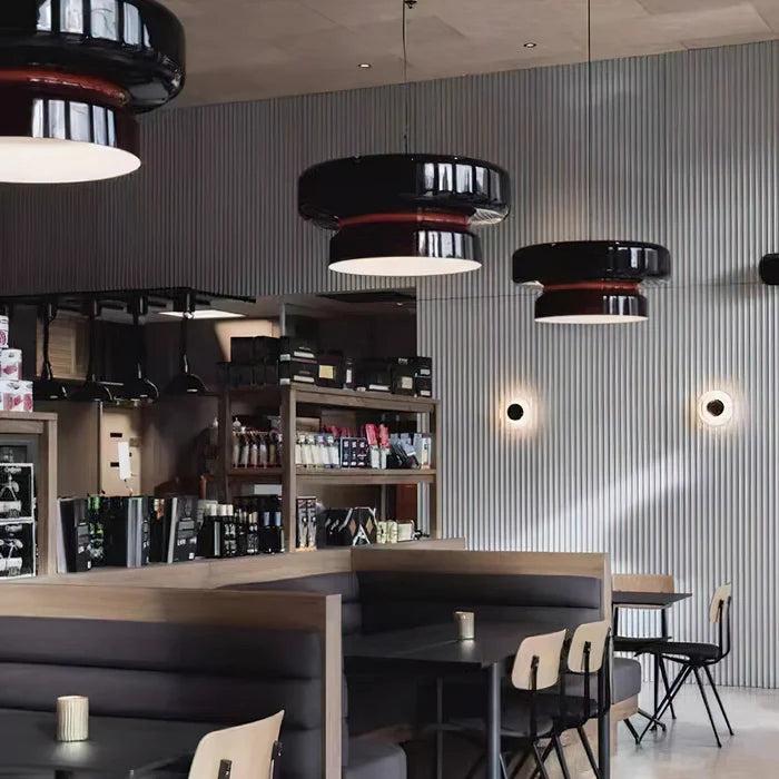 AeroVell – Modern Glass Pendant Light with LED Glow