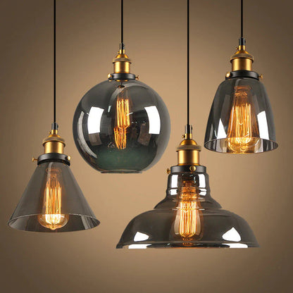 VetroLux – Vintage Glass Pendant Light