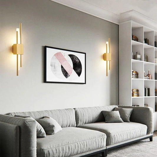 Liora – Modern Brass & Glass Wall Lamp