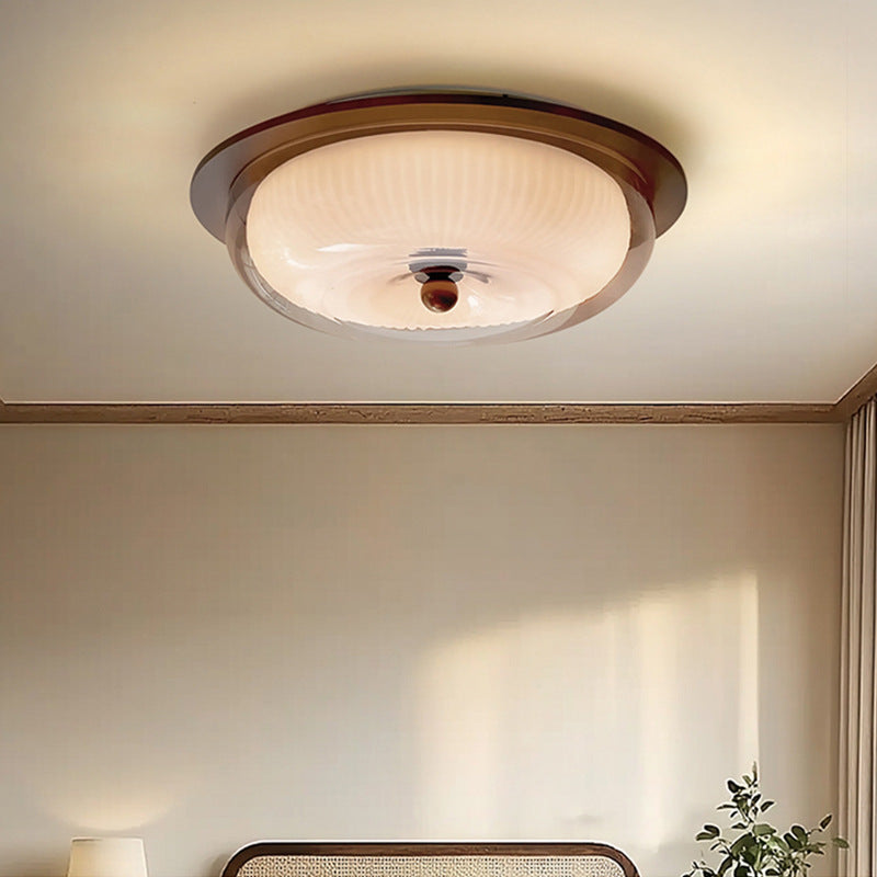 LumaVerre – Nordic Glass & Wood LED Ceiling Light