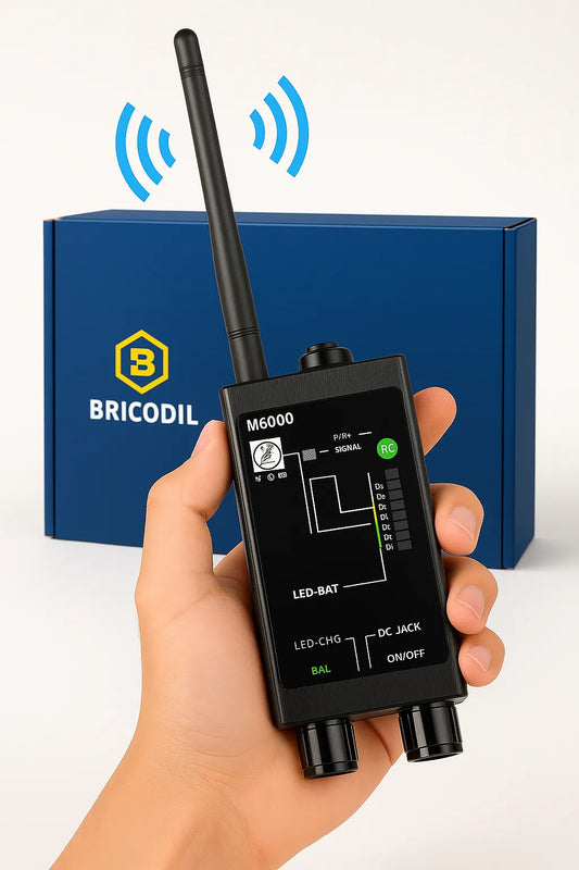 Professional Hidden Camera & GPS Bug Detector with AI Autoscan - Bricodil BCD5842