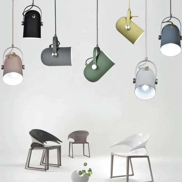 LumoArc – Adjustable Nordic Metal Pendant Light