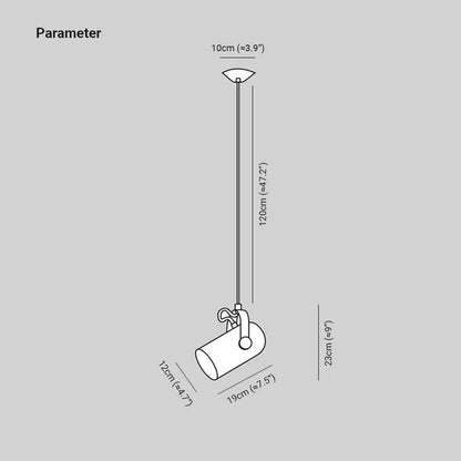 LumoArc – Adjustable Nordic Metal Pendant Light