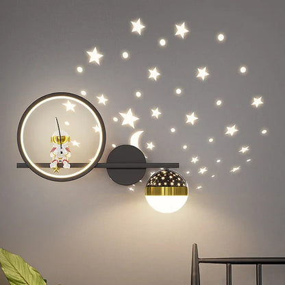StarryMoon – Children’s LED Wall Lamp with Star & Moon Design
