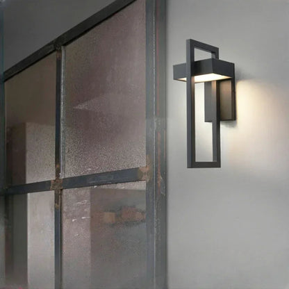 Ardena – Modern Minimalist LED Outdoor Wall Lamp (Waterproof IP65, Black)