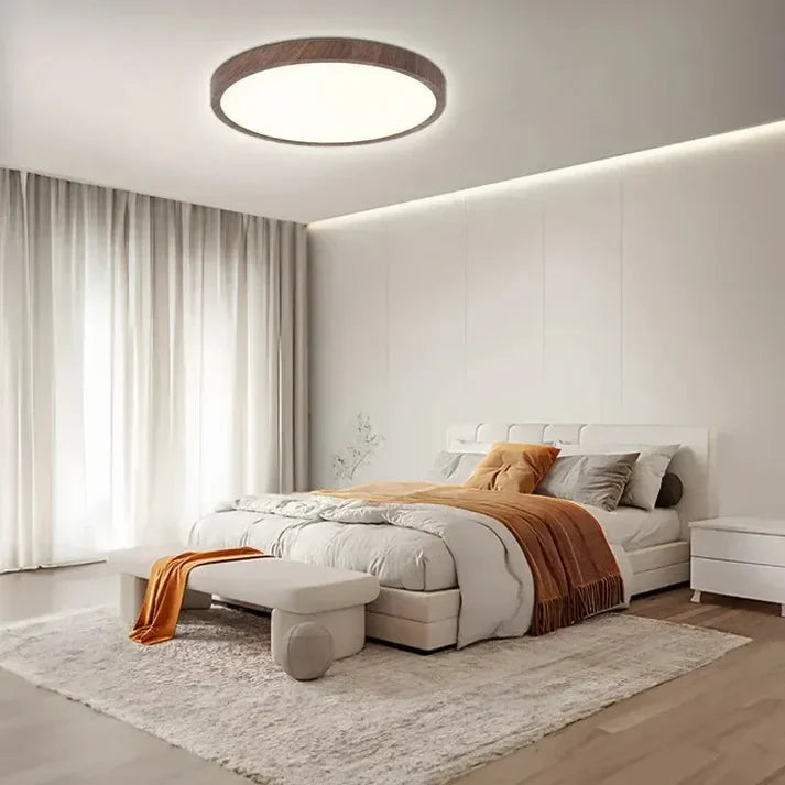LumoRound – Modern Wooden LED Ceiling Light