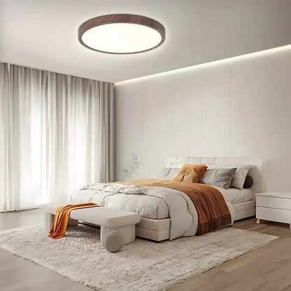 LumoRound – Modern Wooden LED Ceiling Light
