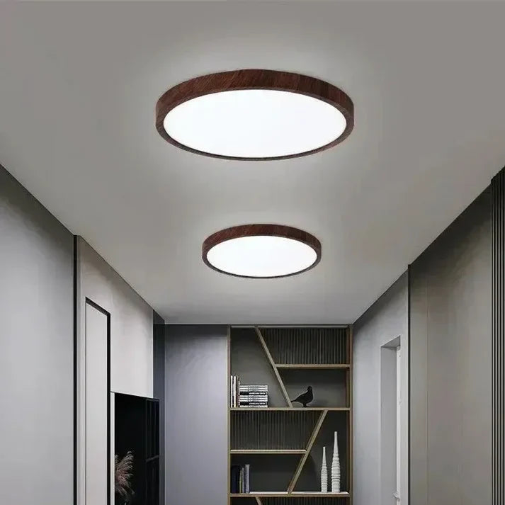 LumoRound – Modern Wooden LED Ceiling Light
