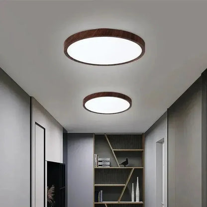 LumoRound – Modern Wooden LED Ceiling Light