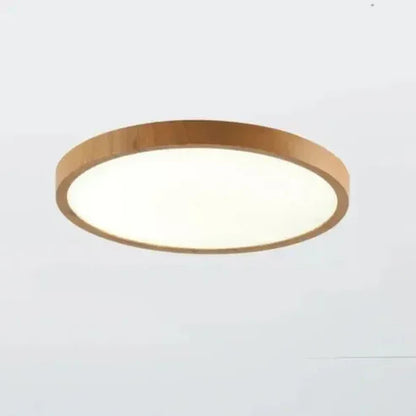 LumoRound – Modern Wooden LED Ceiling Light