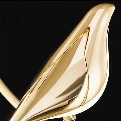 Aurevo – Modern LED Bird Pendant Light with Golden Finish
