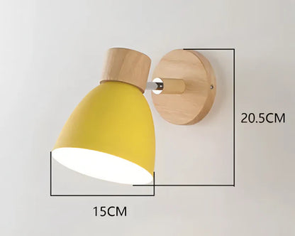LumaNord – Nordic Wooden Wall Light with Pull Switch