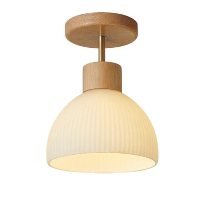 Nordiva – Nordic Wood & Glass Ceiling Light
