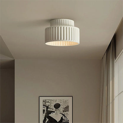 TerraLume – Modern Ceramic Flush Mount Ceiling Light