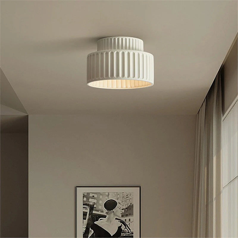 TerraLume – Modern Ceramic Flush Mount Ceiling Light