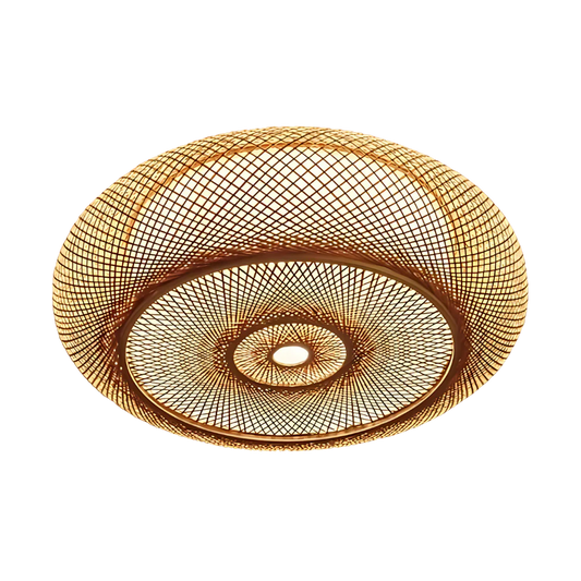 Nayora – Handwoven Bamboo LED Ceiling Light