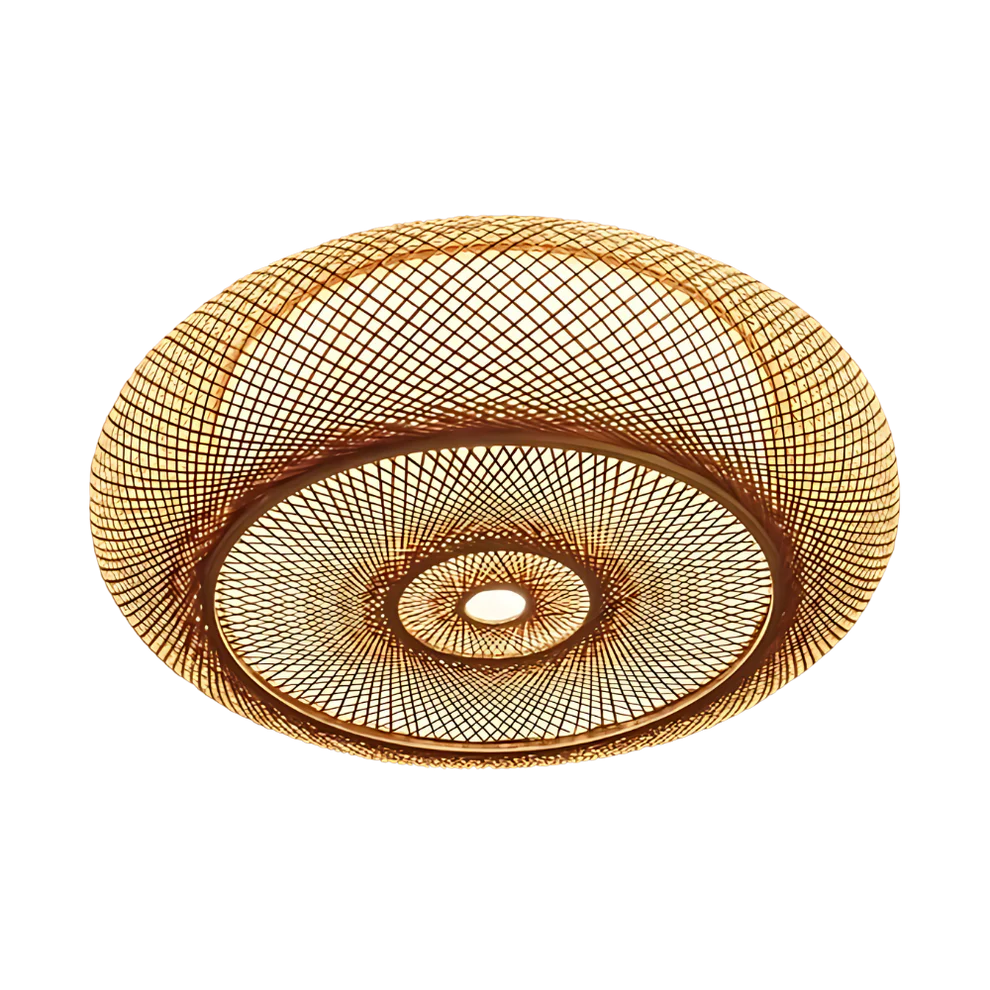Nayora – Handwoven Bamboo LED Ceiling Light