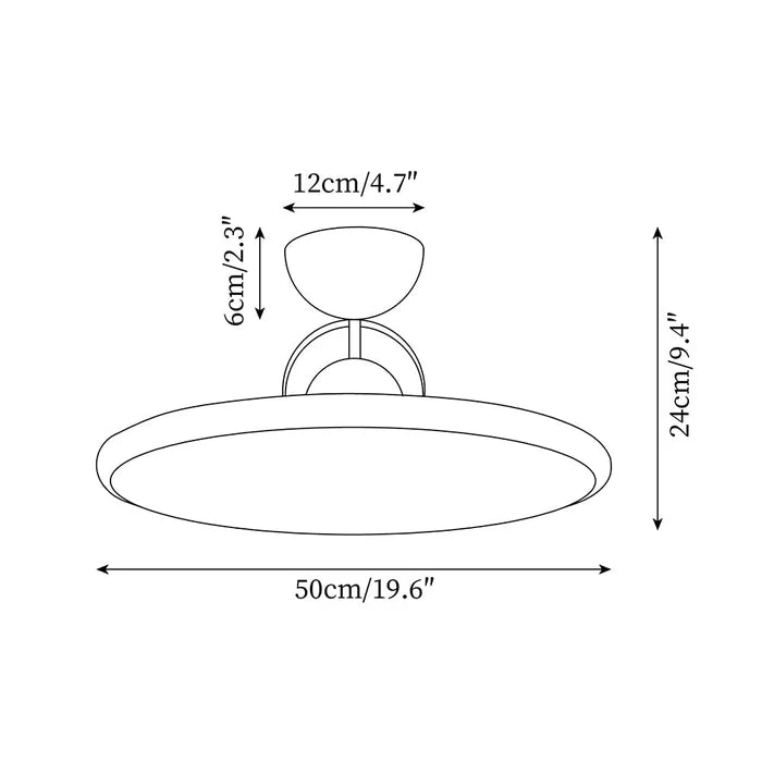 LumoSphere – Modern LED Ceiling Light in Metal & Acrylic