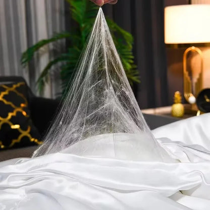 Aurethra – Luxury Mulberry Silk Winter Duvet with Breathable Cotton Cover