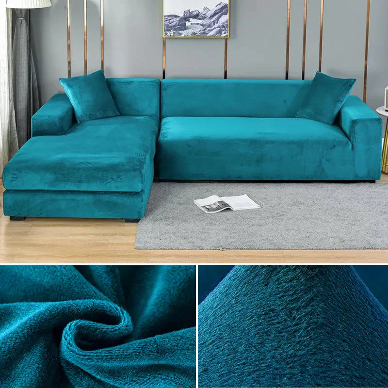 Velvoria – Premium Velvet Stretch Sofa Cover with Plush Texture