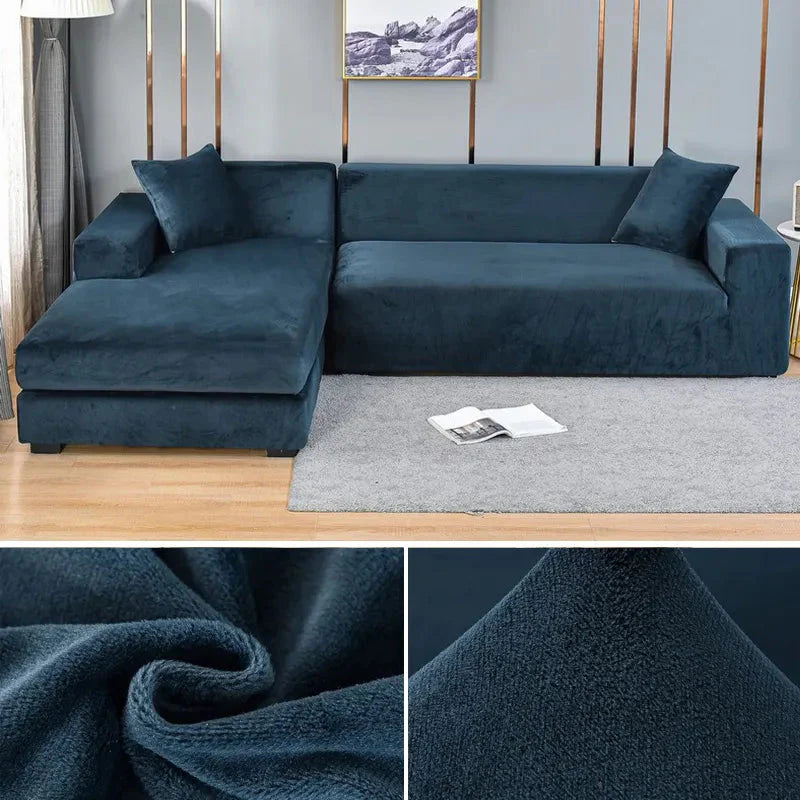 Velvoria – Premium Velvet Stretch Sofa Cover with Plush Texture