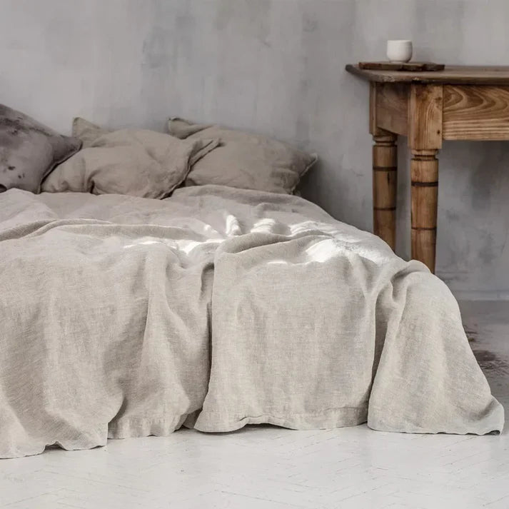 AerisLinn – Breathable 100% Pure Linen Bed Sheet