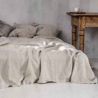 AerisLinn – Breathable 100% Pure Linen Bed Sheet