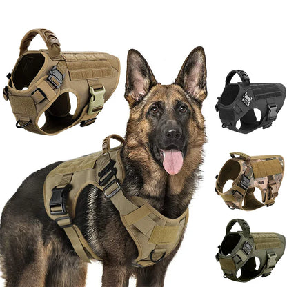 Bricegis™– Heavy-Duty Tactical Dog Harness with Handle