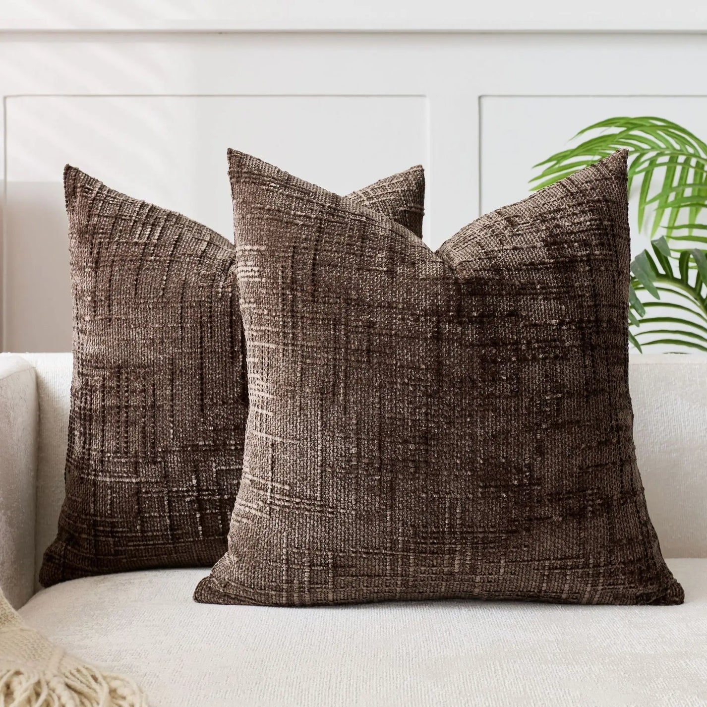 Lucina – Textured Chenille Cushion Cover for Sofa & Bedroom Décor