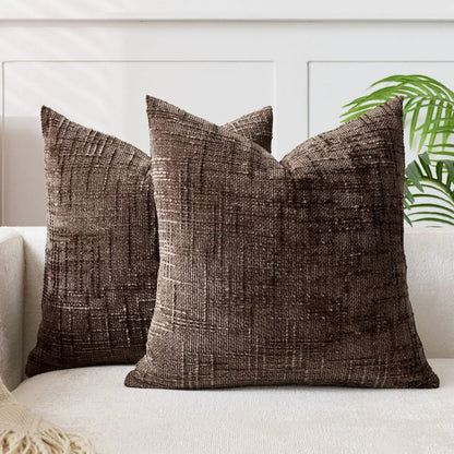 Lucina – Textured Chenille Cushion Cover for Sofa & Bedroom Décor