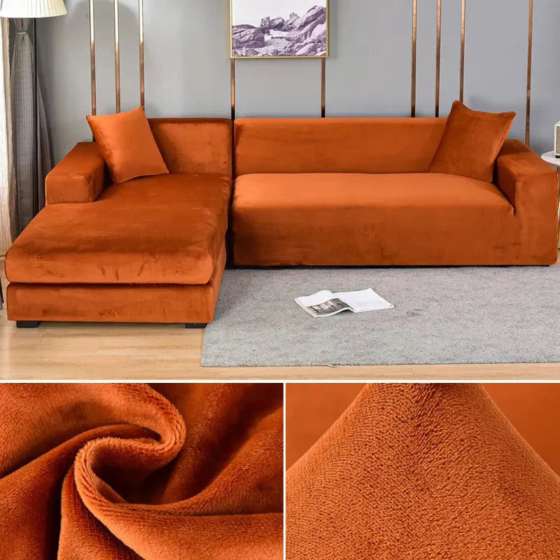 Velvoria – Premium Velvet Stretch Sofa Cover with Plush Texture