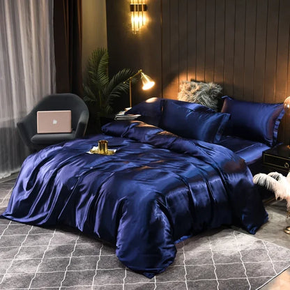 Veluna – Premium Silk Satin Bedding Set with Elegant Finish