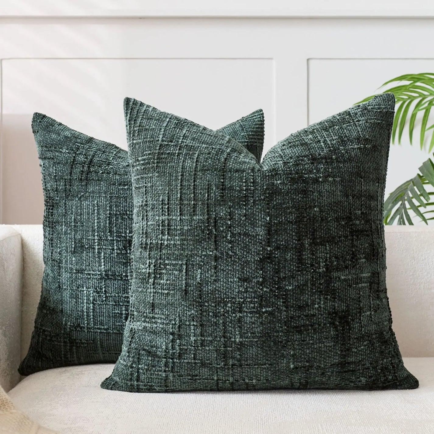 Lucina – Textured Chenille Cushion Cover for Sofa & Bedroom Décor