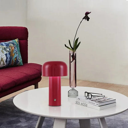 MiroLux – Modern Mushroom LED Bedside Lamp with USB Charging