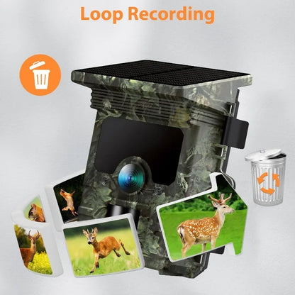 4K Solar Trail Camera with Wi-Fi & Night Vision – Bricodil BCD4729