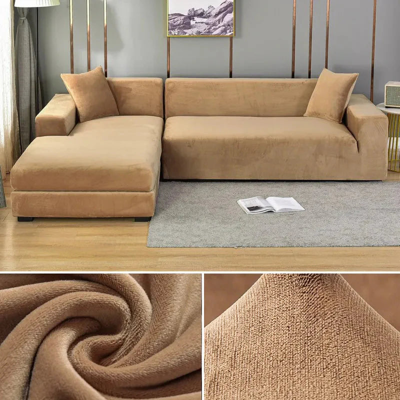 Velvoria – Premium Velvet Stretch Sofa Cover with Plush Texture