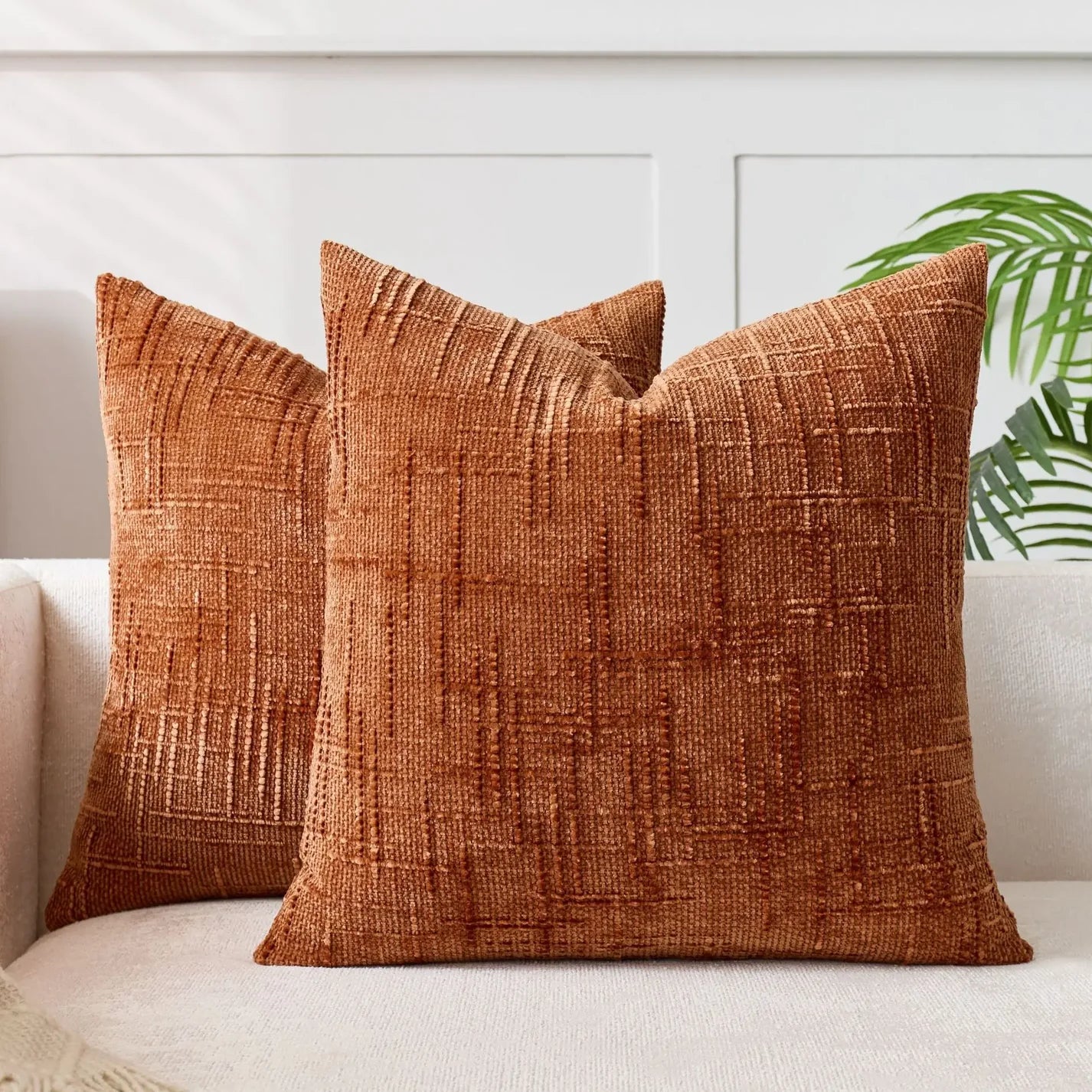 Lucina – Textured Chenille Cushion Cover for Sofa & Bedroom Décor