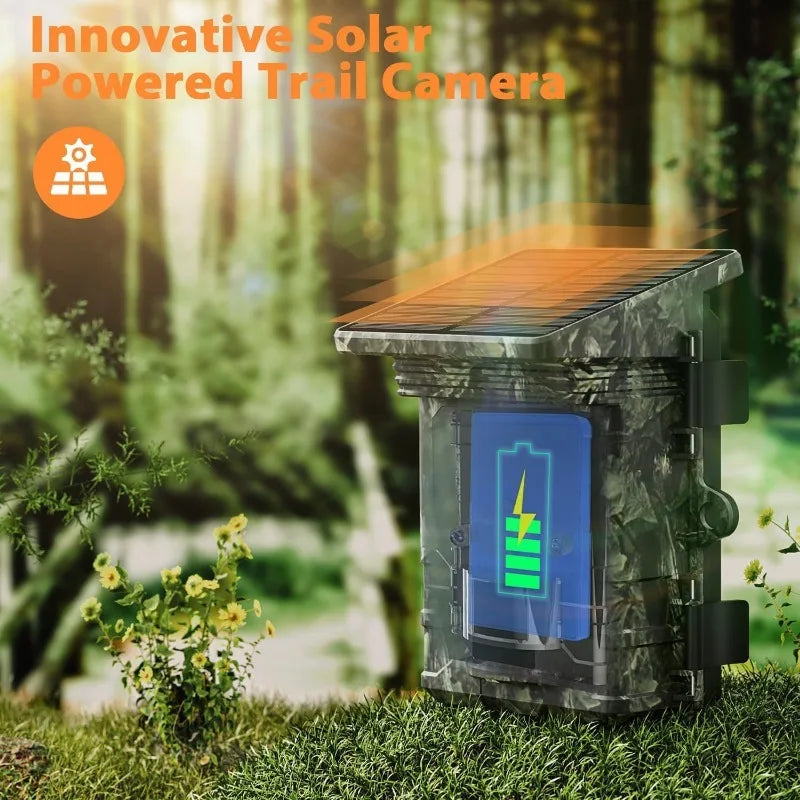 4K Solar Trail Camera with Wi-Fi & Night Vision – Bricodil BCD4729