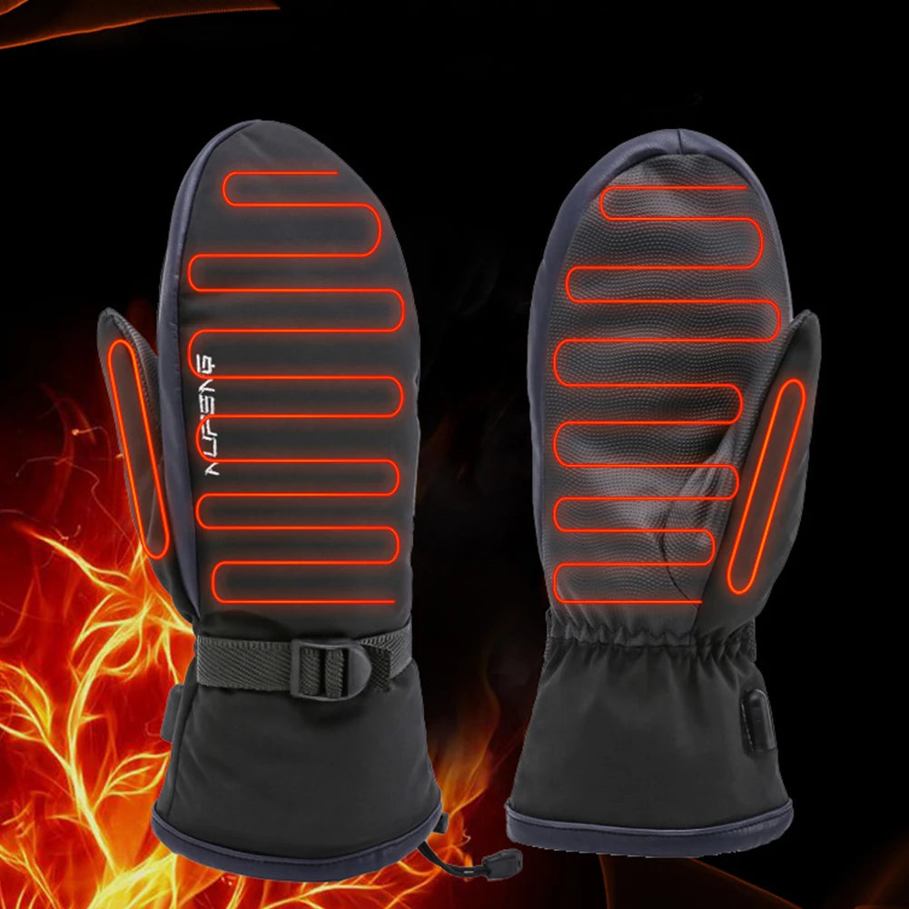 FrostHeat – Dual-Sided USB Heated Mittens with Waterproof Insulation & Touchscreen Grip