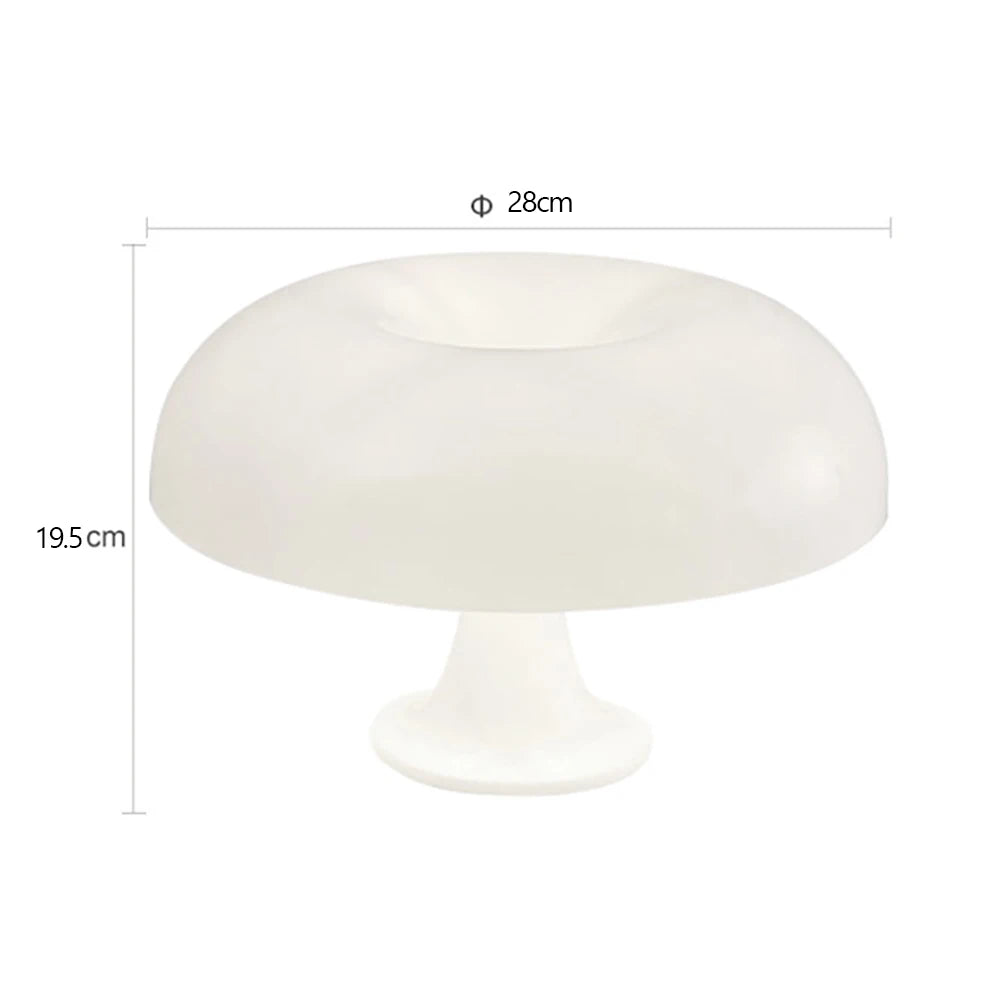 MushAura – Modern Bauhaus Mushroom Table Lamp | Aluminium & Plastic